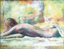 woman resting nude